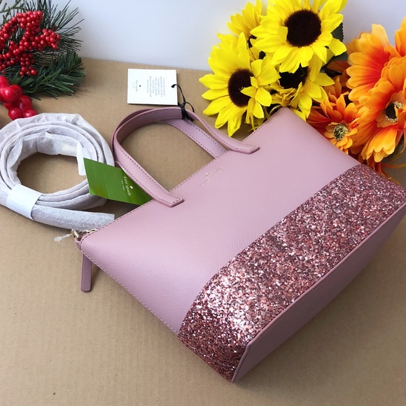 🌟NWT Kate Spade Ina Greta Court Glitter Satchel - Picture 3 of 8